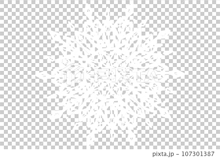 雪の結晶っぽいレース 107301387