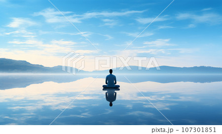 "心の静けさ"<画像生成AI> "心の静けさ"<画像生成AI> 107301851