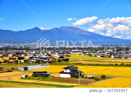 佐久平駅周辺、浅間山方面を望む(長野県佐久市)【2023.9】 佐久平駅周辺、浅間山方面を望む(長野県佐久市)【2023.9】 107301957