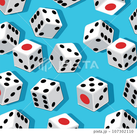 Gambling Dices background. vector illustration 107302110