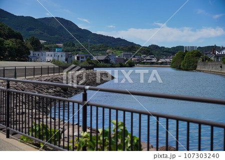 川のある風景  長崎県諫早市久山町　喜々津川 107303240