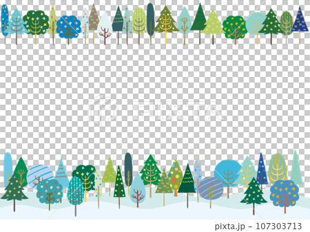 斯堪的納維亞風格冬季森林框架2 107303713