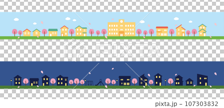 春天的城市景觀插圖集 107303832