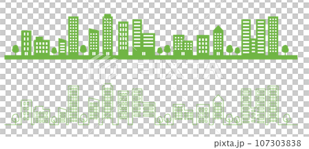 Simple building illustration set Simple building illustration set 107303838