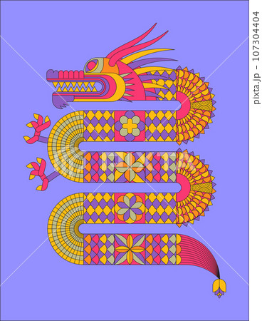 2024 Dragon Lunar Chinese New Year card. Traditional asian character. 2024 Dragon Lunar Chinese New Year card. Traditional asian character. 107304404