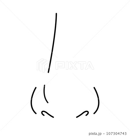 鼻　白黒 107304743