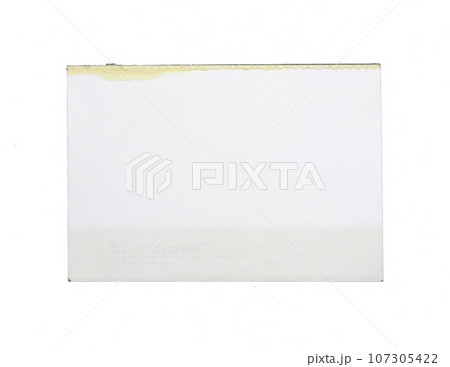 White note paper isolated on white background 107305422