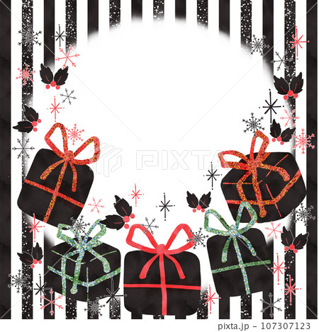 Xmasプレゼントフレーム（正方形） 107307123