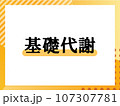 基礎代謝のシンプルな表題 107307781