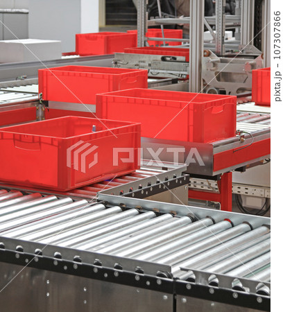 Crates Conveyor Rollers Transport Crates Conveyor Rollers Transport 107307866