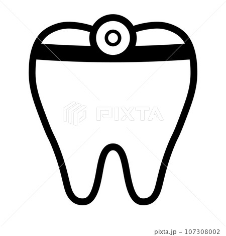 歯　アイコン 107308002