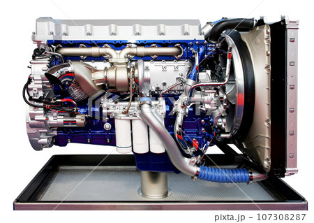 Trucks engine blue 107308287