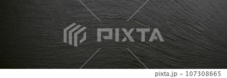 Black slate texture background, ceramic kitchen dish, restaurant menu backdrop Black slate texture background, ceramic kitchen dish, restaurant menu backdrop 107308665