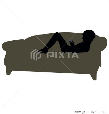 boy using smart phone silhouette vector boy using smart phone silhouette vector 107309870
