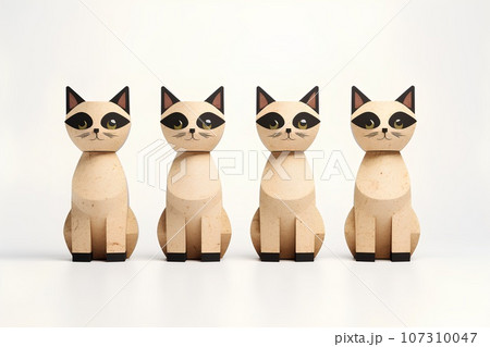 コルクでできたキタキツネ(3D) コルクでできたキタキツネ(3D) 107310047