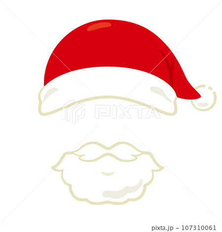 サンタクロースの帽子とヒゲ　セット 107310061