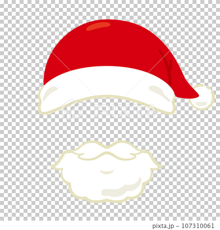サンタクロースの帽子とヒゲ　セット 107310061