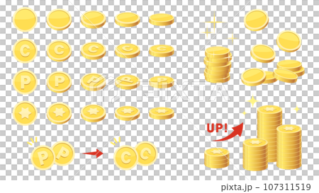 Point star coin_material set Point star coin_material set 107311519