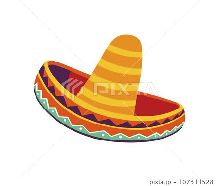 Mexican culture and traditions, sombrero hats 107311528