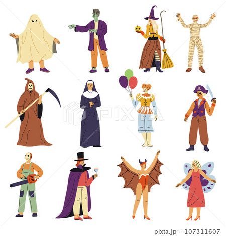 Halloween costumes and apparels party celebrate Halloween costumes and apparels party celebrate 107311607