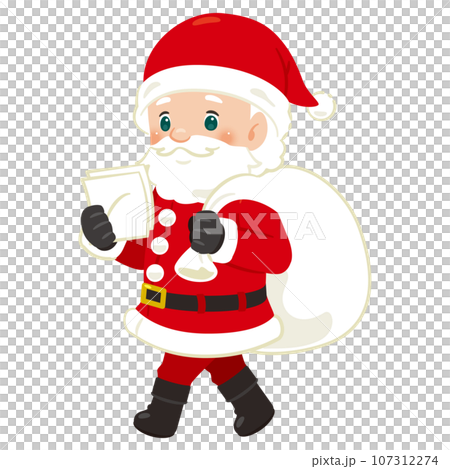santa claus distributing presents santa claus distributing presents 107312274