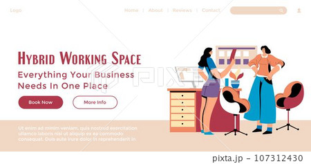 Hybrid working space, everything for business Hybrid working space, everything for business 107312430