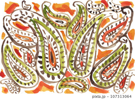 水彩で描いたペズレー23929pix7 水彩で描いたペズレー23929pix7 107313064