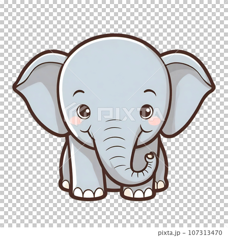 かわいいゾウ 107313470