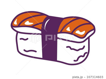 Sushi sake traditional Japanese food and cuisine 107314603