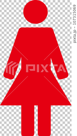 Person pictogram upright silhouette icon whole body 107315069