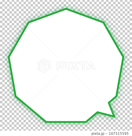 polygonal speech bubble green bokeh polygonal speech bubble green bokeh 107315595