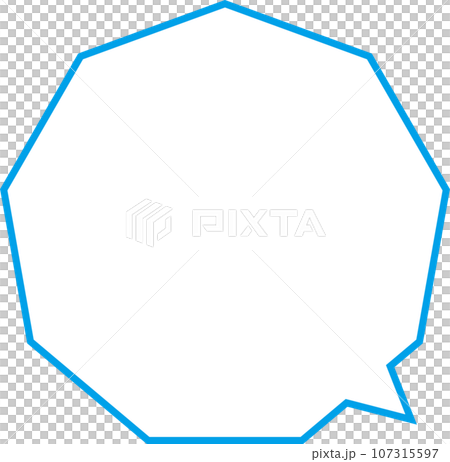 polygonal speech bubble light blue polygonal speech bubble light blue 107315597
