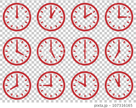 時鐘圖示設定紅色 107316165