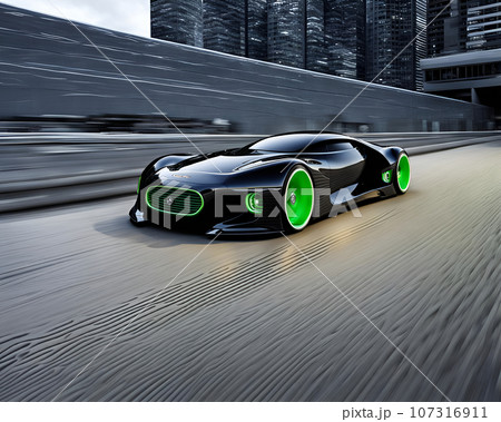 かっこいい未来のスポーツカー 107316911