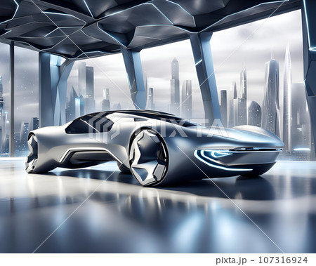 かっこいい未来のスポーツカー 107316924