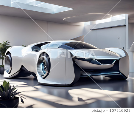 かっこいい未来のスポーツカー 107316925