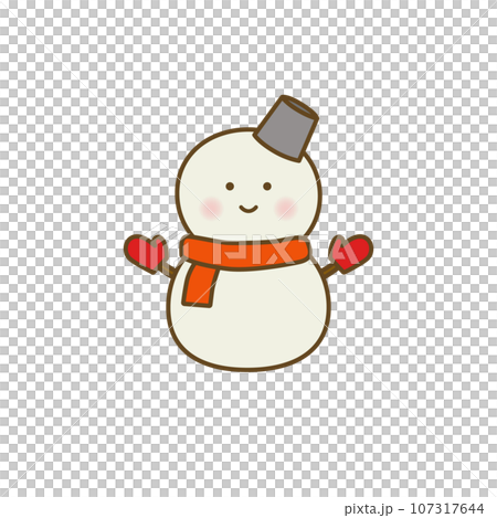 Snowman's illustration 107317644