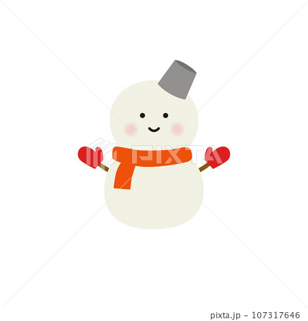 雪だるまのイラスト 雪だるまのイラスト 107317646