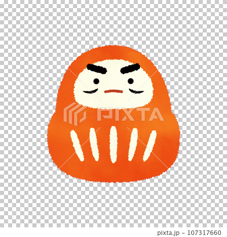 Daruma watercolor style illustration 107317660