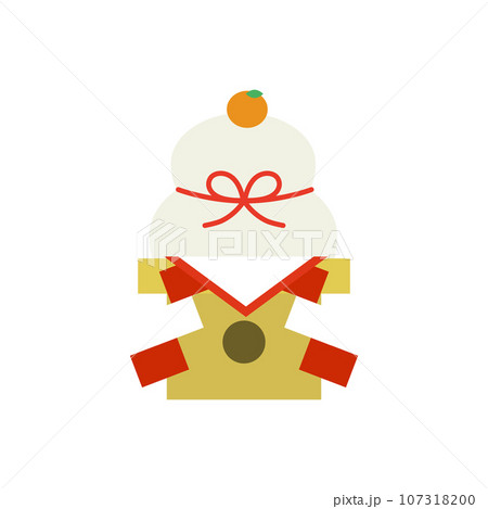 鏡餅のイラスト 107318200