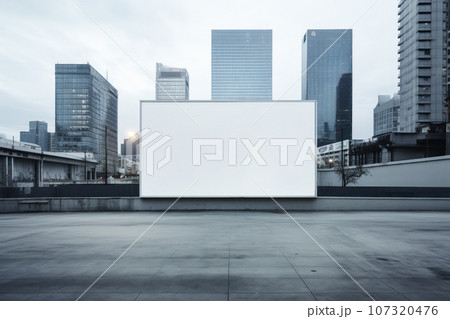 Empty billboard for advertising Empty billboard for advertising 107320476