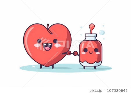 Donor blood concept illustration Background for World Blood Donor Day 14 June 107320645