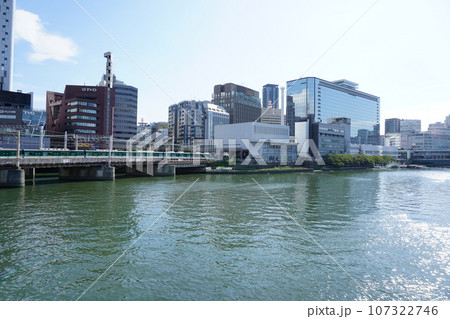 京阪天満橋駅　大川中之島 107322746