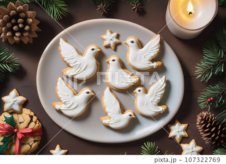 クリスマスのオーナメント (AI画像生成 + Photoshop) クリスマスのオーナメント (AI画像生成 + Photoshop) 107322769