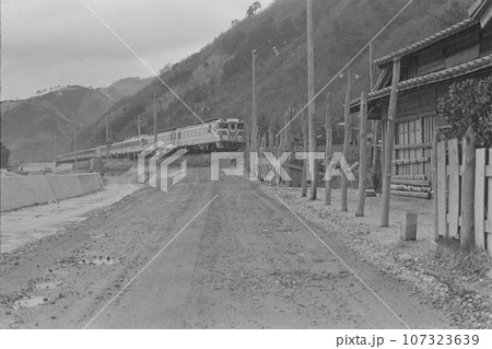 (昭和の記録)悲しみ本線日本海(羽越本線)の人里を走る特急白鳥、キハ81、新潟県村上市 (昭和の記録)悲しみ本線日本海(羽越本線)の人里を走る特急白鳥、キハ81、新潟県村上市 107323639