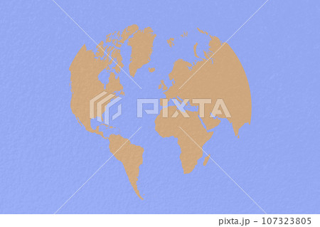 map world on pastel brown background 107323805