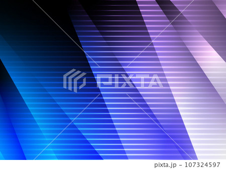 Space technology dark blue purple pattern light line background 107324597