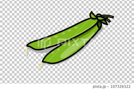 Pop snow pea illustration material 107326322
