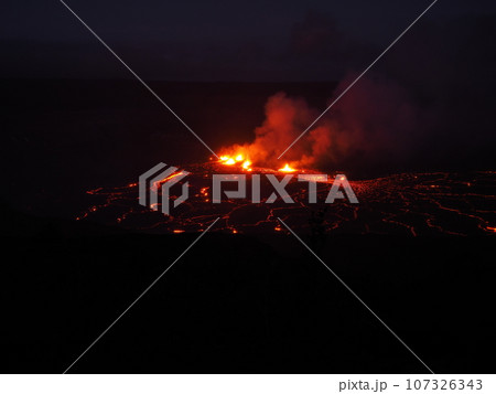 ハワイ島 キラウエア火山の噴火 ハワイ島 キラウエア火山の噴火 107326343