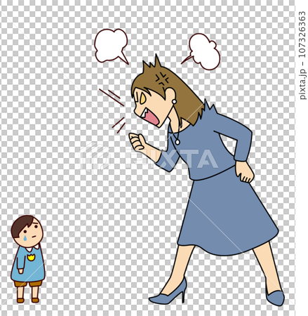 mother yelling at child mother yelling at child 107326363